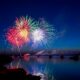 green, red, and white fireworks on sky at nighttime