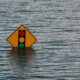 traffic light sign underwater