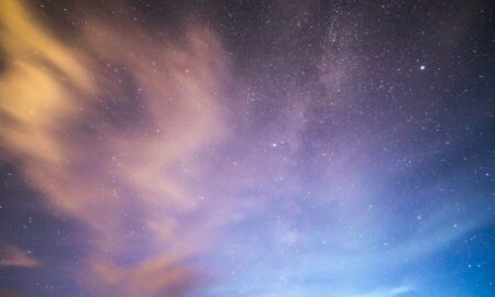 low angle view of nebula