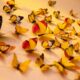 close-up photography of assorted-color butterflies