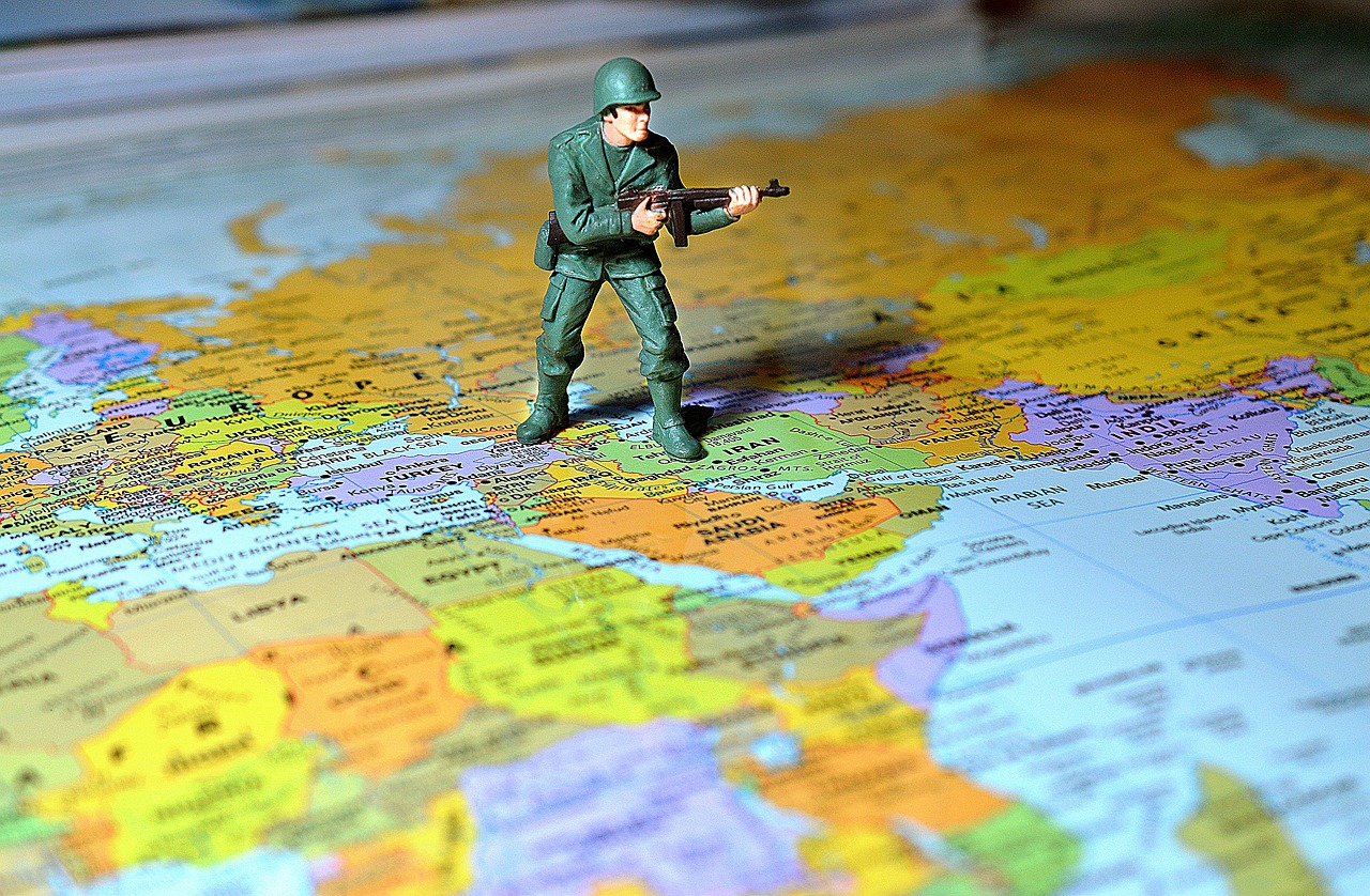 soldier, map, middle east