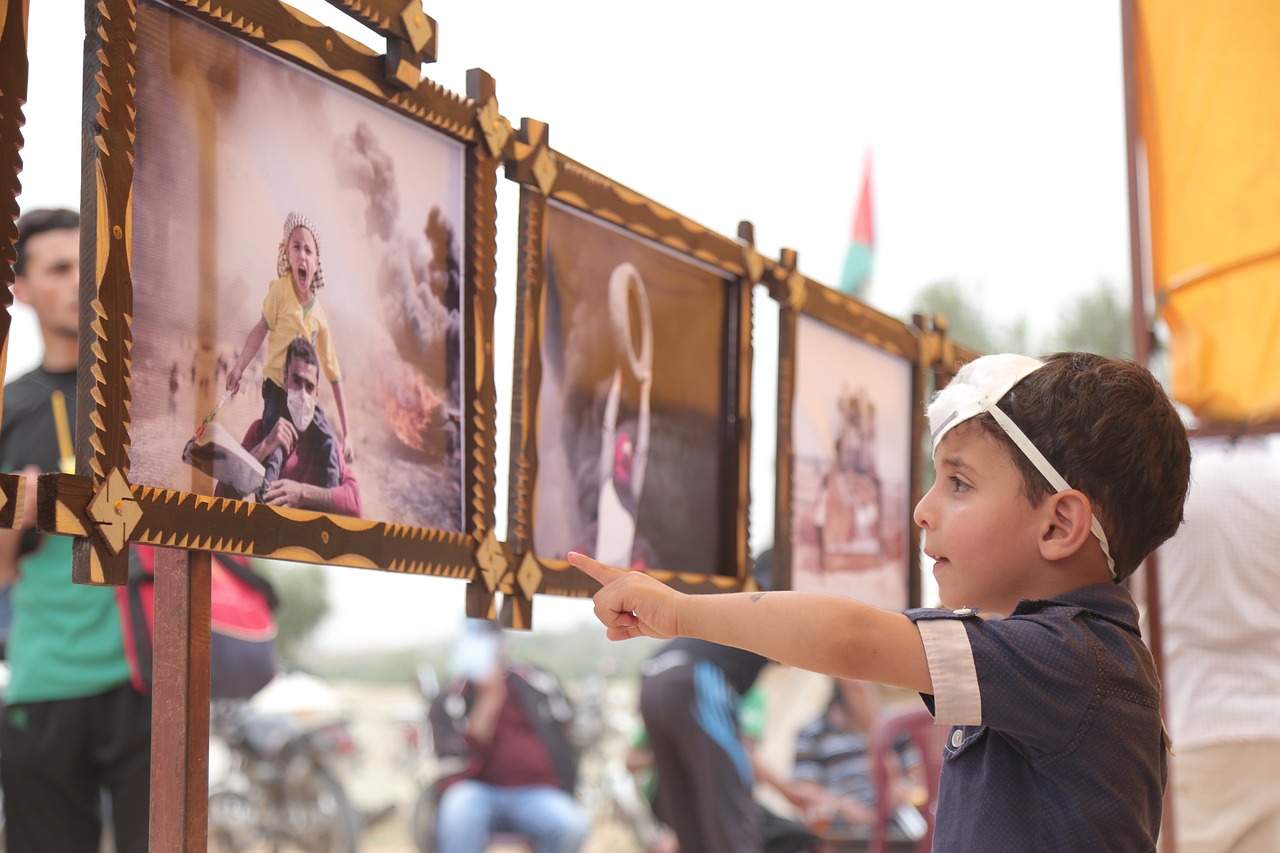 childhood, war, photo exhibit