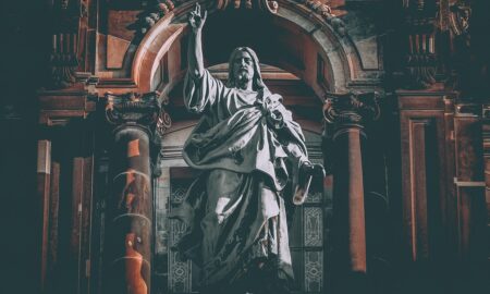 berlin cathedral, sculpture, jesus christ